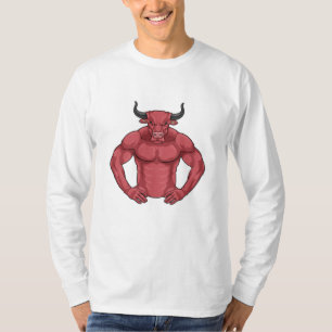Bull als Bodybuilder extrem T-Shirt