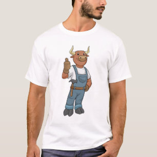 Bull als Handyman mit Hammer T-Shirt