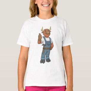 Bull als Handyman mit Hammer T-Shirt