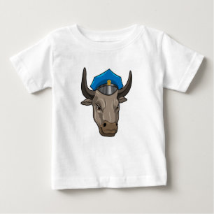 Bull als Polizeibeamte Baby T-shirt