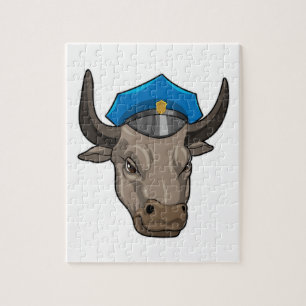 Bull als Polizeibeamte Puzzle