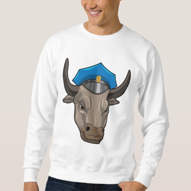 Bull als Polizeibeamte Sweatshirt (Vorderseite)