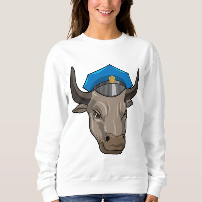 Bull als Polizeibeamte Sweatshirt (Vorderseite)