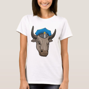Bull als Polizeibeamte T-Shirt