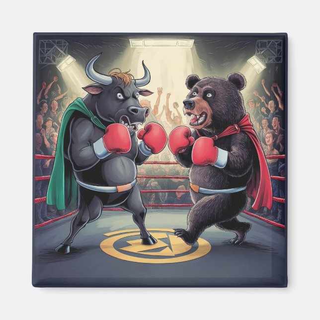 Bull and Bear Magnet (Vorne)