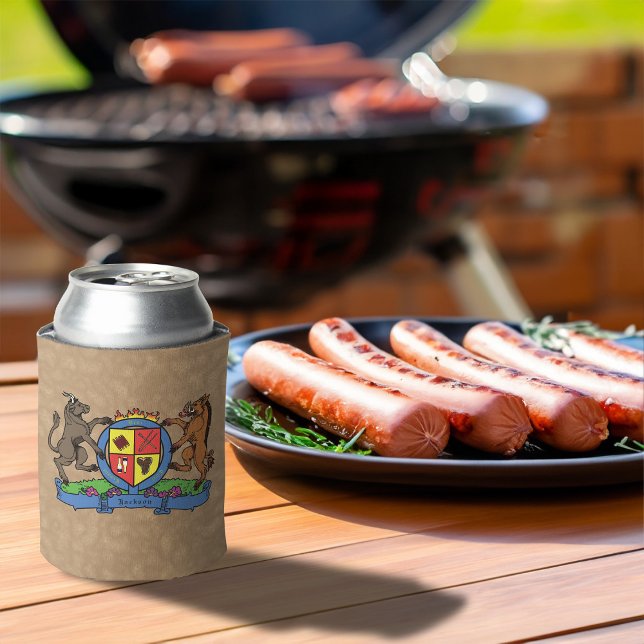 Bull and Boar Rampant GRILLEN Coat of Arms Dosenkühler (Von Creator hochgeladen)