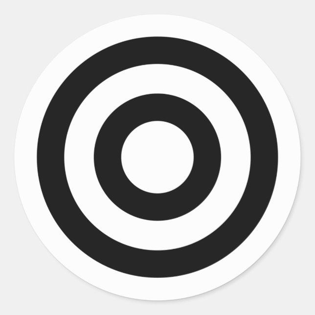 Bull-Auge Runder Aufkleber (Vorderseite)