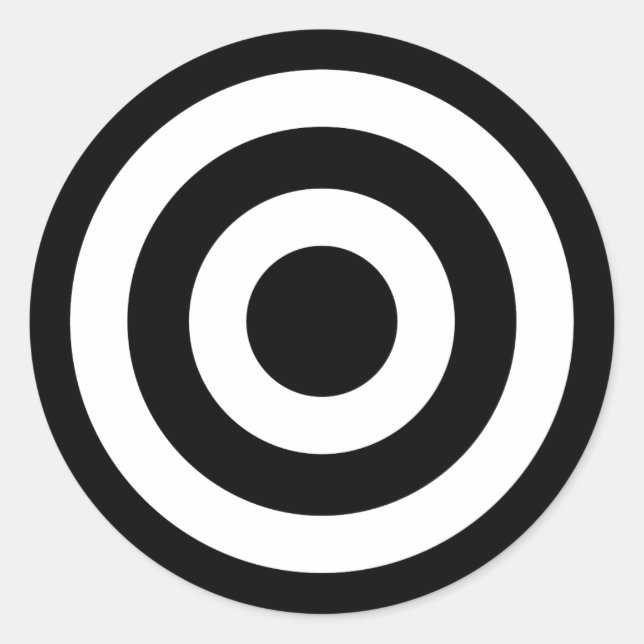 Bull-Auge Runder Aufkleber (Vorderseite)