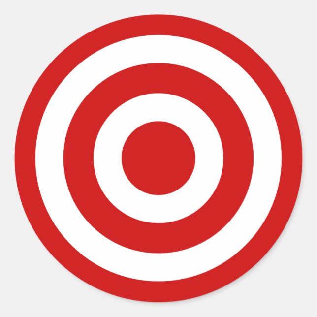 Bull-Auge Runder Aufkleber (Vorderseite)