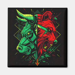 Bull Bear Duel Forces Magnet