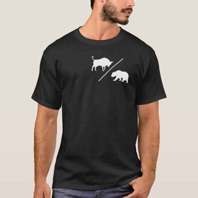 Bull Bear Wallet Idee T-Shirt (Vorderseite)