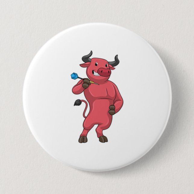 Bull bei Darts mit Dart Button (Vorderseite)