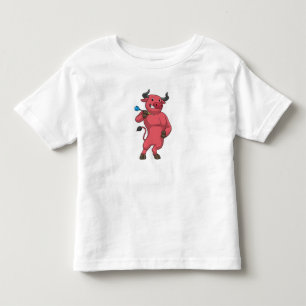 Bull bei Darts mit Dart Kleinkind T-shirt