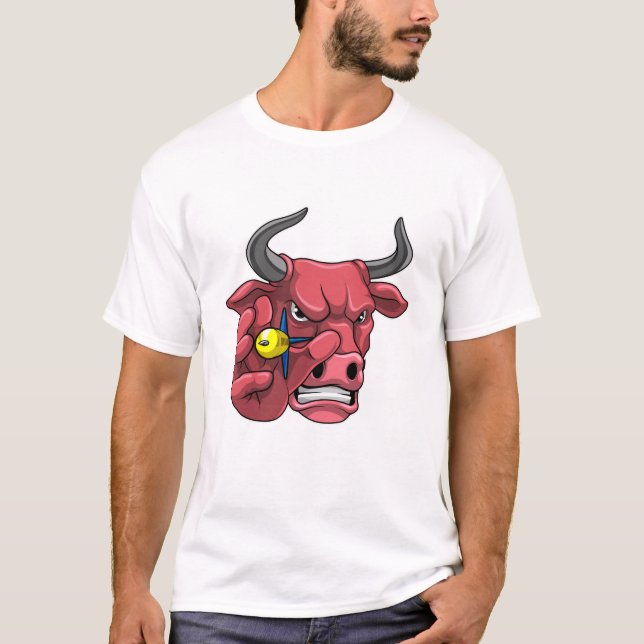 Bull bei Darts mit Dart T-Shirt (Vorderseite)