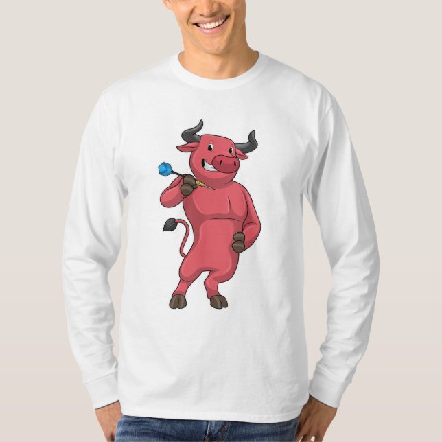 Bull bei Darts mit Dart T-Shirt (Vorderseite)