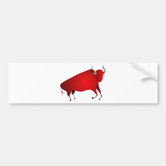 Bull - Bison - a la Altamira Autoaufkleber (Vorne)