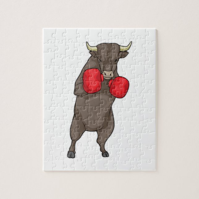 Bull Boxer Boxhandschuhe Puzzle (Vertikal)