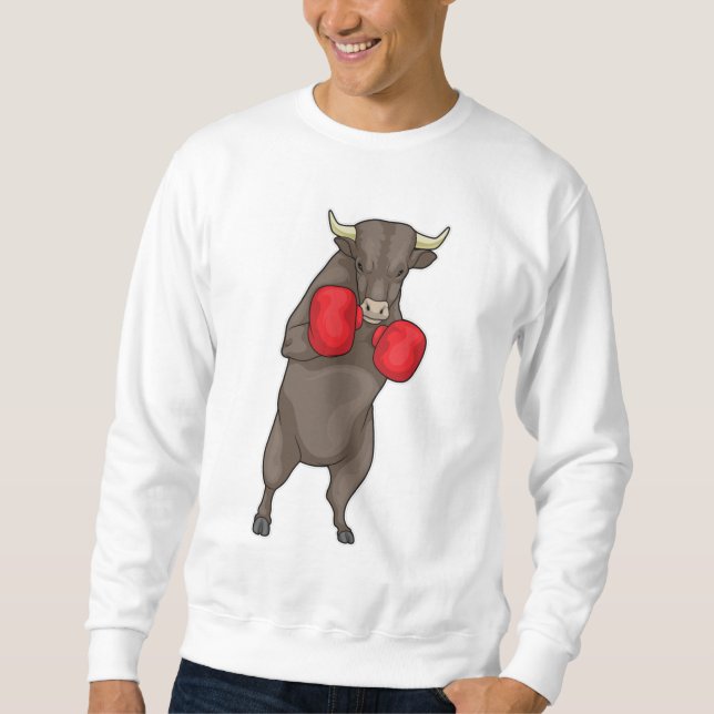 Bull Boxer Boxhandschuhe Sweatshirt (Vorderseite)