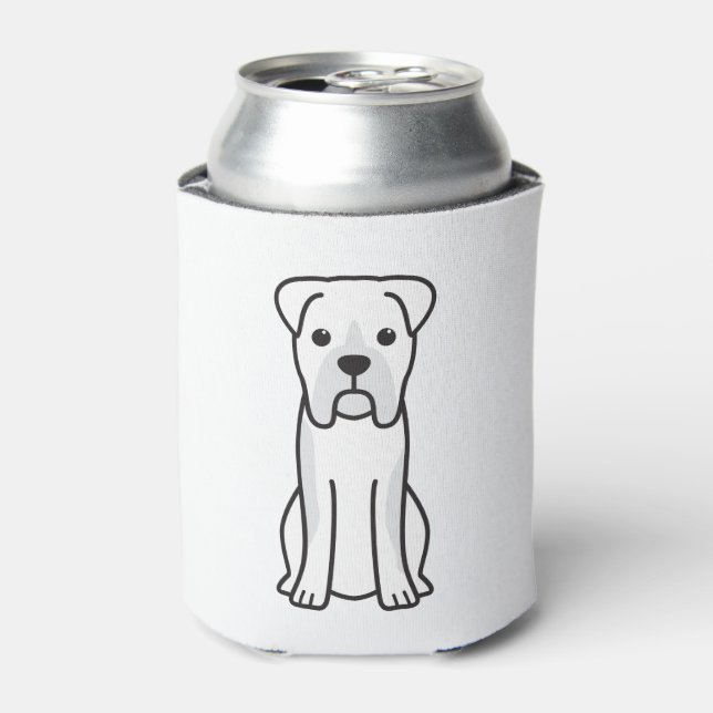 Bull Boxer Dog Cartoon Dosenkühler (Kanne Vorderseite)