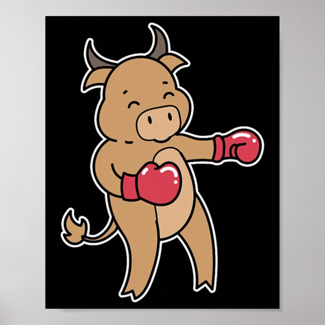 Bull Boxing Poster (Vorne)