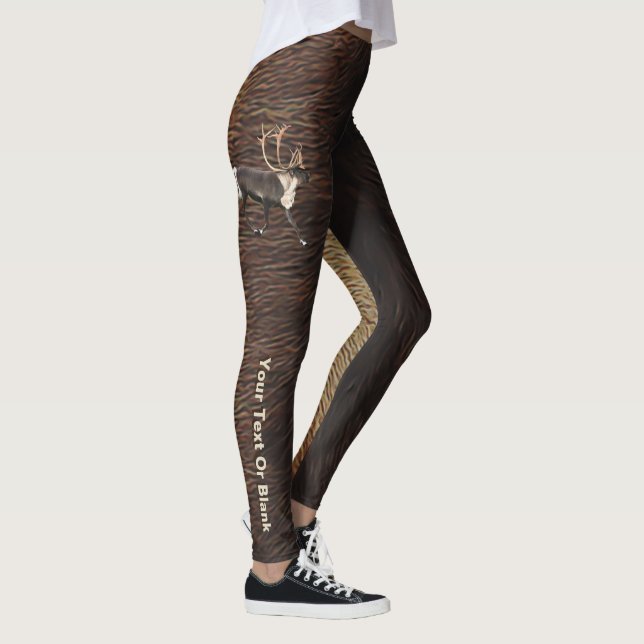 Bull Caribbean auf Rentierfur Leggings (Rechts)