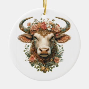 Bull Christmas Ornament