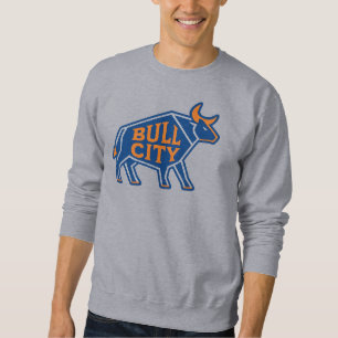 Bull City Geometric Bull Design - Durham NC Prix Sweatshirt