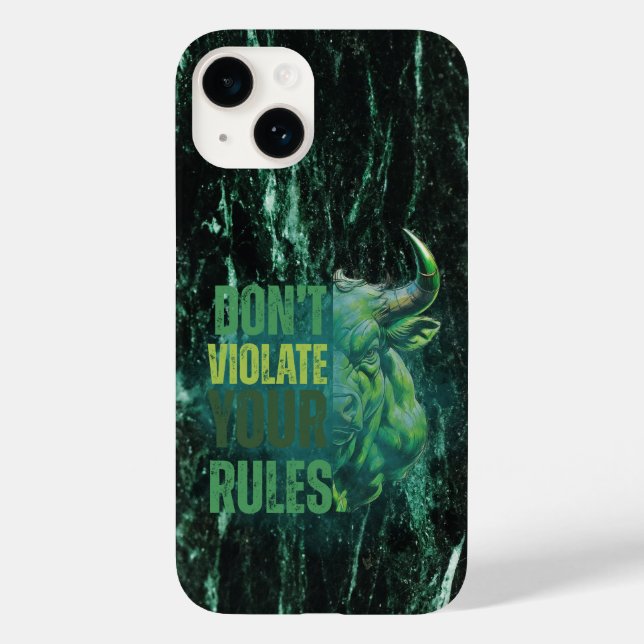 Bull design | Reminder | Motivation Case-Mate iPhone Hülle (Rückseite)