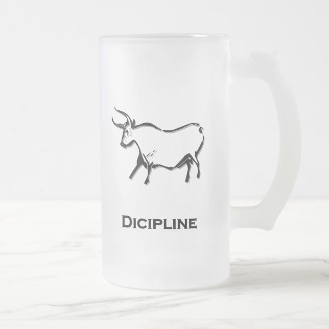 Bull Dicipline Black Mattglas Bierglas (Rechts)