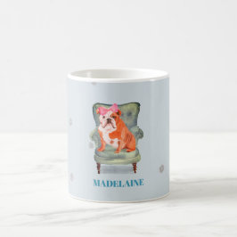 Bull Dog Blue Silver Personal Kaffeetasse