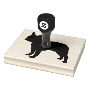 Bull Dog Gummi Stamper, 4" x 5" Briefmarke Gummistempel