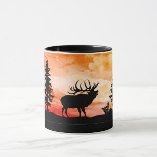 Bull-Elch-Jäger-Tasse Tasse