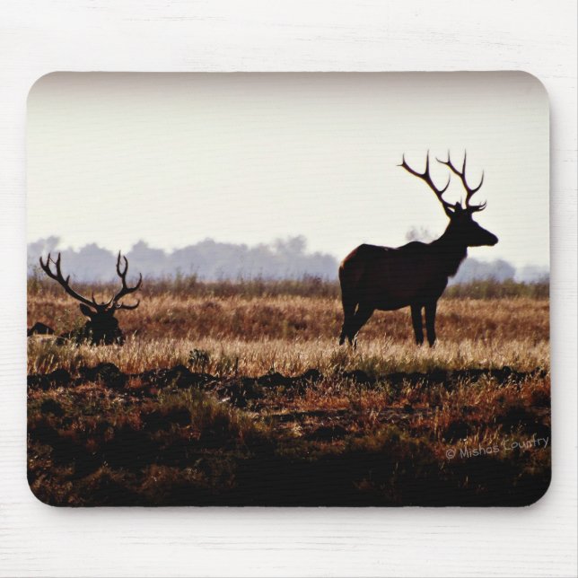 Bull-Elch-Silhouette Mousepad (Vorne)