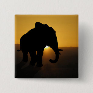 Bull Elefant Button