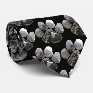 Bull Elephant Footprint Neck Tie Krawatte