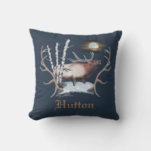Bull Elk Bugling Kissen