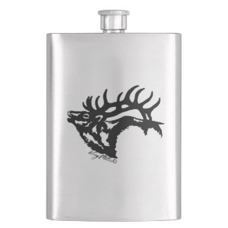 Bull Elk Flachmann