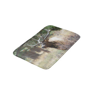 Bull Elk Floor Mat, Rug Wohngestaltung Mancave Badematte