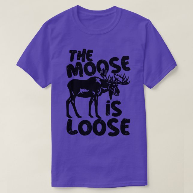 Bull Elk Funny Der Elch ist lose T-Shirt (Design vorne)
