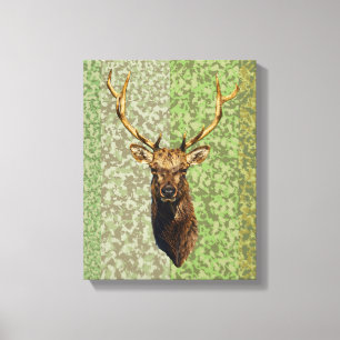 Bull Elk Head Tierart Wildtiere Leinwanddruck