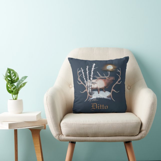 Bull Elk Kissen (Stuhl )