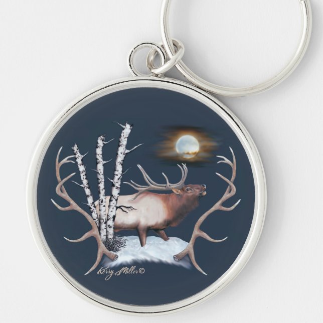 Bull Elk Schlüsselanhänger (Vorne)