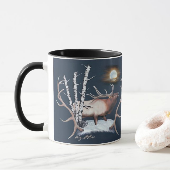 Bull Elk Tasse (Mit Donut)