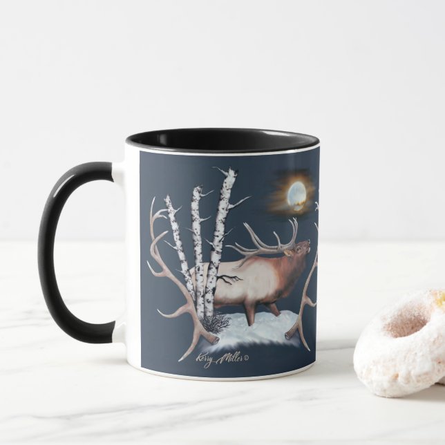 Bull Elk Tasse (Mit Donut)