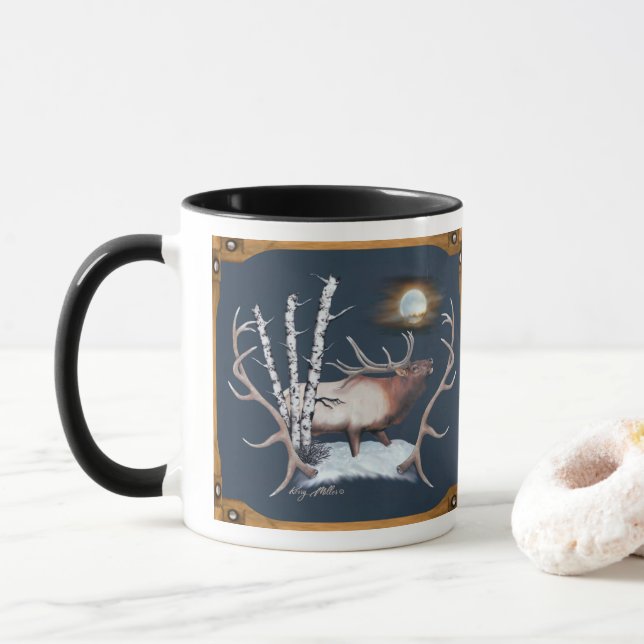 Bull Elk Tasse (Mit Donut)