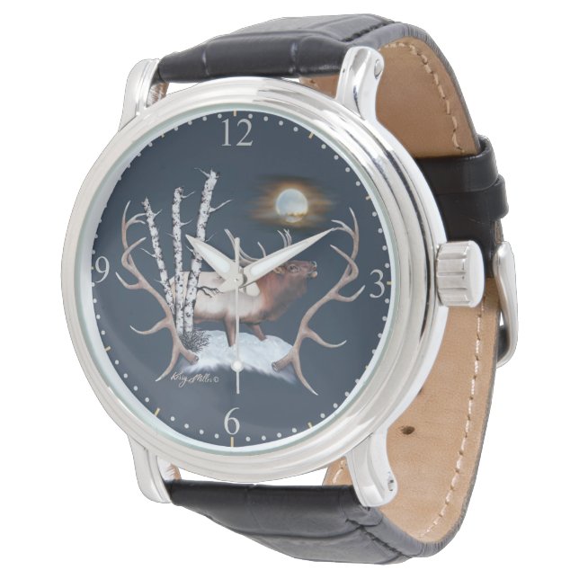 Bull Elk Watch Armbanduhr (Schrägansicht)