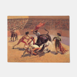 Bull Fight in Mexico (von Frederic Remington) Fußmatte