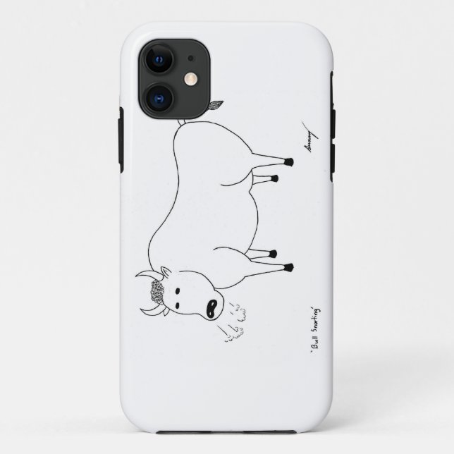 Bull Folk Art iPhone 5 Fall Case-Mate iPhone Hülle (Rückseite)