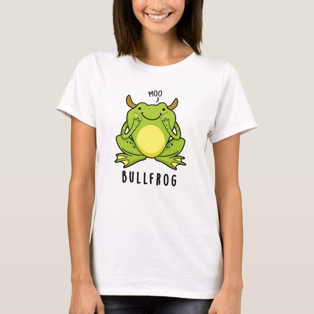 Bull Frog Funny Animal Frog Puff T-Shirt (Vorderseite)