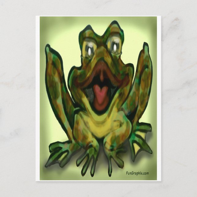 Bull Frog Postkarte (Vorderseite)